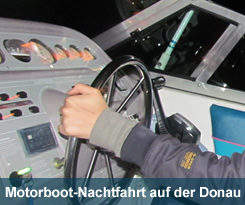 Motorboot-Nachtfahrt auf der Donau-foto(c)onlineblatt