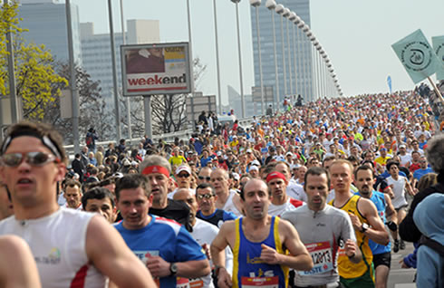 Vienna City Marathon 2017- Das Rennen, im Bild Reichsbrücke 2010